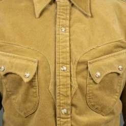 Stevenson Overall Co. Cody Shirt Beige Corduroy