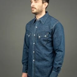 Stevenson Overall Co. Cody Shirt Faded Indigo