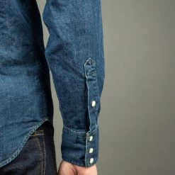 Stevenson Overall Co. Cody Shirt Faded Indigo
