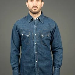 Stevenson Overall Co. Cody Shirt Faded Indigo