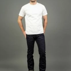 The Strike Gold 5105 15oz Slub Grey Weft Slim Straight Jeans
