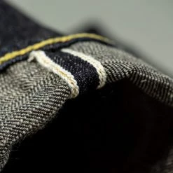 The Strike Gold 5105 15oz Slub Grey Weft Slim Straight Jeans