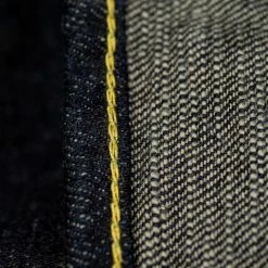 The Strike Gold 5105 15oz Slub Grey Weft Slim Straight Jeans