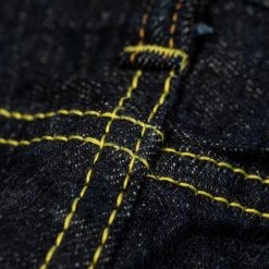 The Strike Gold 5105 15oz Slub Grey Weft Slim Straight Jeans