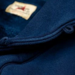 The Strike Gold Indigo Loopwheeled Shawl Collar Cardigan