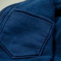 The Strike Gold Indigo Loopwheeled Shawl Collar Cardigan