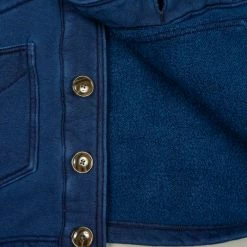 The Strike Gold Indigo Loopwheeled Shawl Collar Cardigan