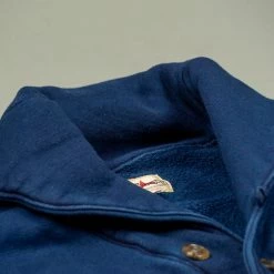 The Strike Gold Indigo Loopwheeled Shawl Collar Cardigan