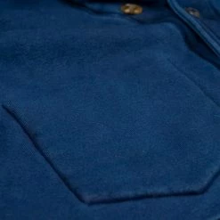 The Strike Gold Indigo Loopwheeled Shawl Collar Cardigan