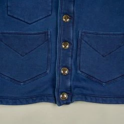 The Strike Gold Indigo Loopwheeled Shawl Collar Cardigan