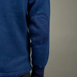 The Strike Gold Indigo Loopwheeled Shawl Collar Cardigan