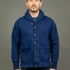The Strike Gold Indigo Loopwheeled Shawl Collar Cardigan