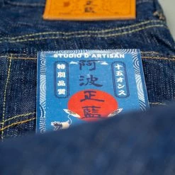 STUDIO D´ARTISAN Studio D'artisan D1833AI 15oz Tokushima Shoai High Rise Tapered Jeans