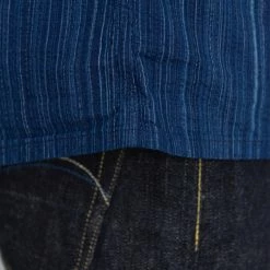 STUDIO D´ARTISAN Studio D'Artisan Indigo Shijira Kasuri Shirt NEW ARRIVALS