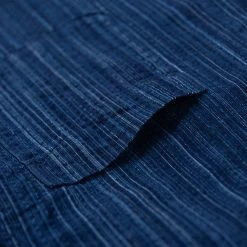 STUDIO D´ARTISAN Studio D'Artisan Indigo Shijira Kasuri Shirt NEW ARRIVALS