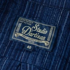 STUDIO D´ARTISAN Studio D'Artisan Indigo Shijira Kasuri Shirt NEW ARRIVALS