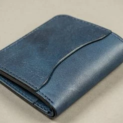 STUDIO D´ARTISAN Studio D'artisan Indigo Leather Mini Wallet 20 STUDIO D´ARTISAN Studio D'artisan Indigo Leather Mini Wallet