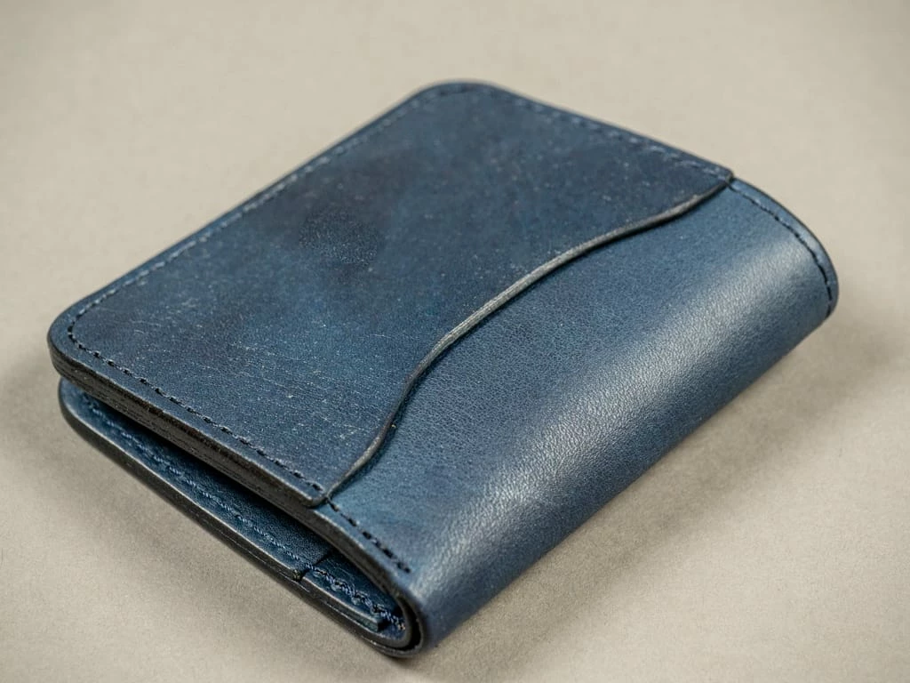 STUDIO D´ARTISAN Studio D'artisan Indigo Leather Mini Wallet 5 STUDIO D´ARTISAN Studio D'artisan Indigo Leather Mini Wallet
