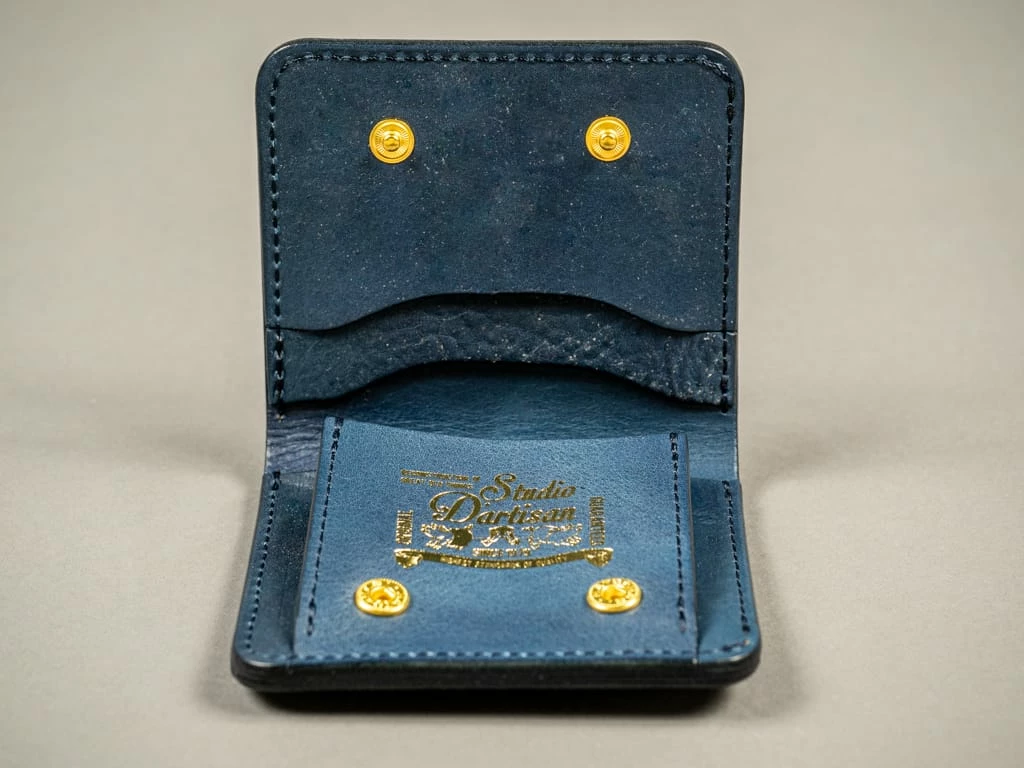 STUDIO D´ARTISAN Studio D'artisan Indigo Leather Mini Wallet 7 STUDIO D´ARTISAN Studio D'artisan Indigo Leather Mini Wallet