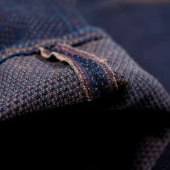 STUDIO D´ARTISAN Studio D'Artisan 1831 Kakishibu Sashiko Tight Straight Jeans