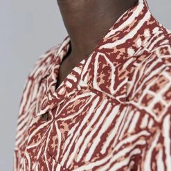 Sun Surf Polynesian Tapa Design Hawaiian Shirt Brown NEW ARRIVALS