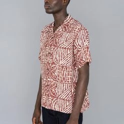 Sun Surf Polynesian Tapa Design Hawaiian Shirt Brown NEW ARRIVALS