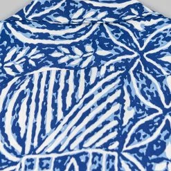 Sun Surf Polynesian Tapa Design Hawaiian Shirt Navy