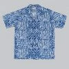 Sun Surf Polynesian Tapa Design Hawaiian Shirt Navy