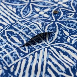 Sun Surf Polynesian Tapa Design Hawaiian Shirt Navy