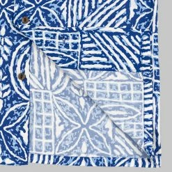 Sun Surf Polynesian Tapa Design Hawaiian Shirt Navy