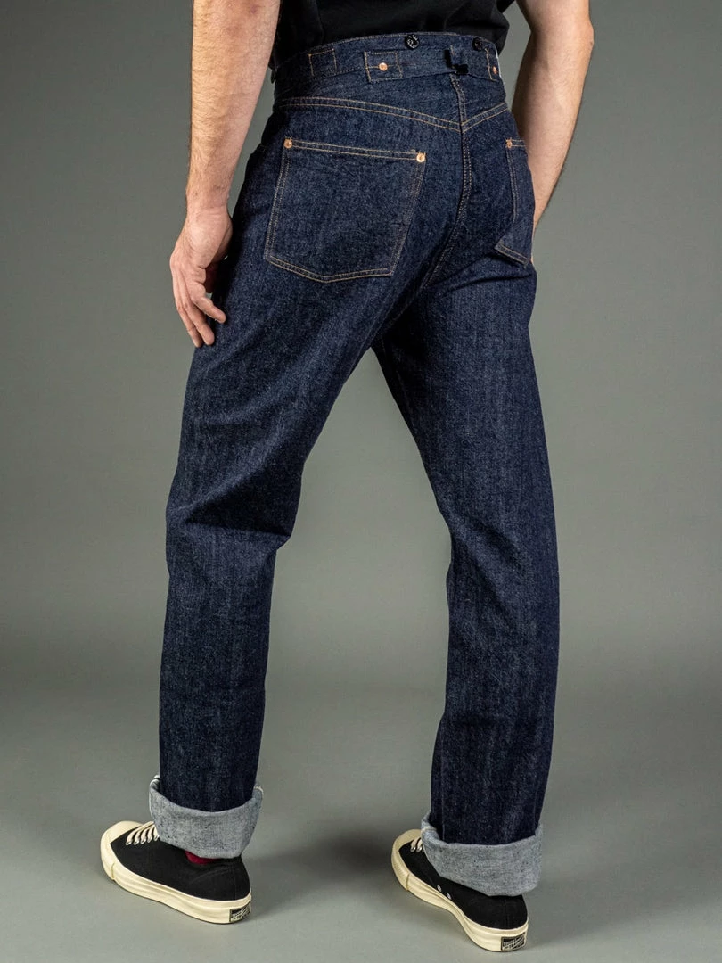 TCB Two Cat's Waist Overall Natural Indigo 7 TCB Two Cat's Waist Overall Natural Indigo