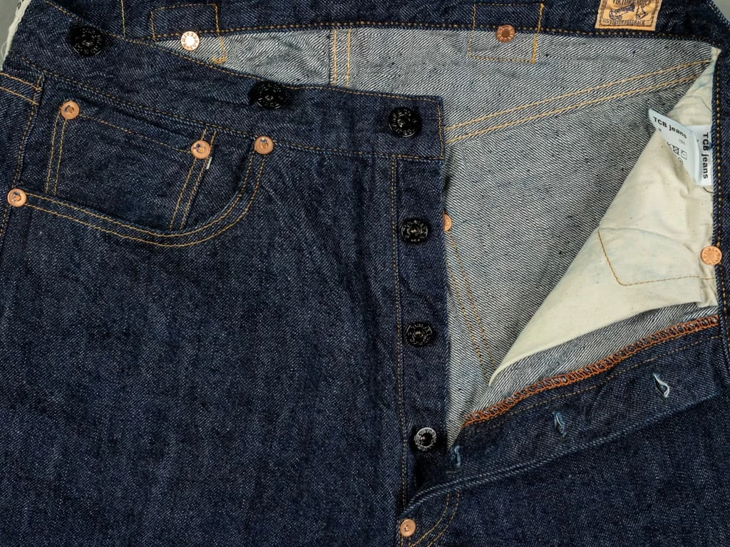 TCB Two Cat's Waist Overall Natural Indigo 14 TCB Two Cat's Waist Overall Natural Indigo