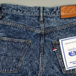 Tanuki NAWHT Natural Acid Wash High Tapered Jeans