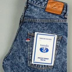 Tanuki NAWHT Natural Acid Wash High Tapered Jeans