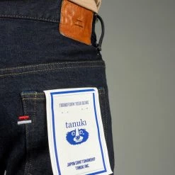 Tanuki NSMT Natural Black Sumi Overdye Tapered Jeans