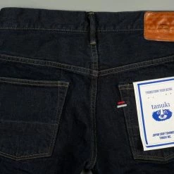 Tanuki NSMT Natural Black Sumi Overdye Tapered Jeans