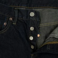 Tanuki NSMT Natural Black Sumi Overdye Tapered Jeans