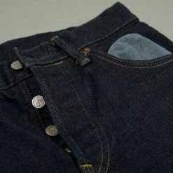 Tanuki NSMT Natural Black Sumi Overdye Tapered Jeans