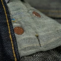 Tanuki NSMT Natural Black Sumi Overdye Tapered Jeans