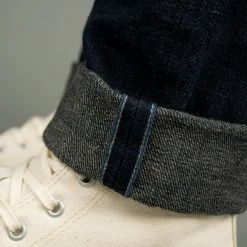 Tanuki NSMT Natural Black Sumi Overdye Tapered Jeans