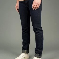 Tanuki NSMT Natural Black Sumi Overdye Tapered Jeans