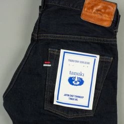 Tanuki NSMT Natural Black Sumi Overdye Tapered Jeans