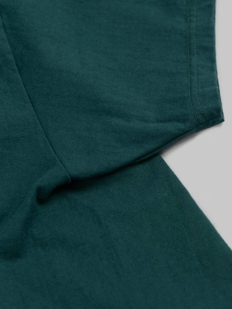 The Flat Head Loopwheeled Heavyweight Plain T-Shirt Dark Green NEW ARRIVALS 12 The Flat Head Loopwheeled Heavyweight Plain T-Shirt Dark Green NEW ARRIVALS