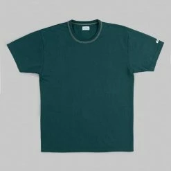 The Flat Head Loopwheeled Heavyweight Plain T-Shirt Dark Green NEW ARRIVALS 21 The Flat Head Loopwheeled Heavyweight Plain T-Shirt Dark Green NEW ARRIVALS