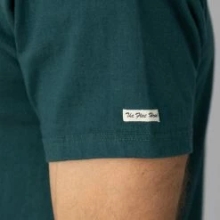 The Flat Head Loopwheeled Heavyweight Plain T-Shirt Dark Green NEW ARRIVALS 20 The Flat Head Loopwheeled Heavyweight Plain T-Shirt Dark Green NEW ARRIVALS
