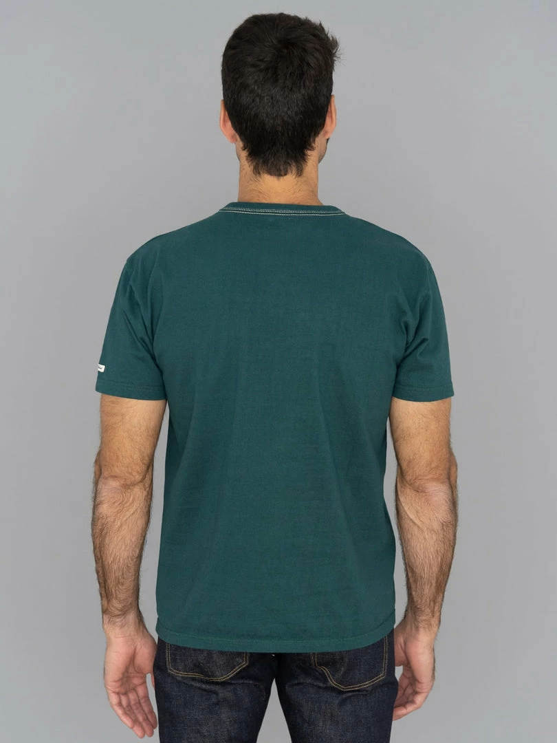 The Flat Head Loopwheeled Heavyweight Plain T-Shirt Dark Green NEW ARRIVALS 6 The Flat Head Loopwheeled Heavyweight Plain T-Shirt Dark Green NEW ARRIVALS