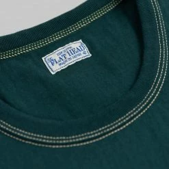 The Flat Head Loopwheeled Heavyweight Plain T-Shirt Dark Green NEW ARRIVALS 23 The Flat Head Loopwheeled Heavyweight Plain T-Shirt Dark Green NEW ARRIVALS