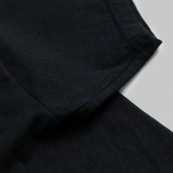 The Flat Head Loopwheeled Heavyweight Plain T-Shirt Black