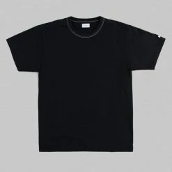 The Flat Head Loopwheeled Heavyweight Plain T-Shirt Black