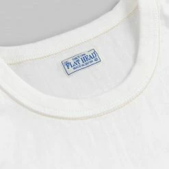 The Flat Head Loopwheeled Heavyweight Plain T-Shirt White